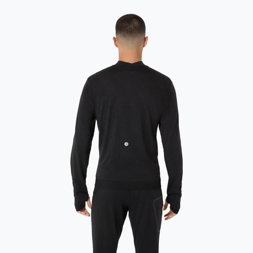 Pánské běžecké tričko Longsleeve ASICS Road Winter Seamless performance black