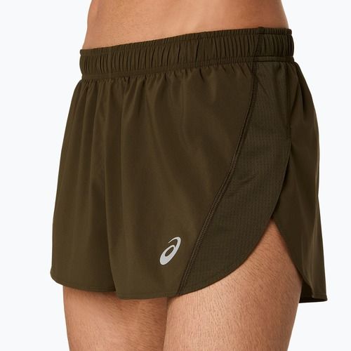 Pánské běžecké šortky ASICS Core Split Short brown stone