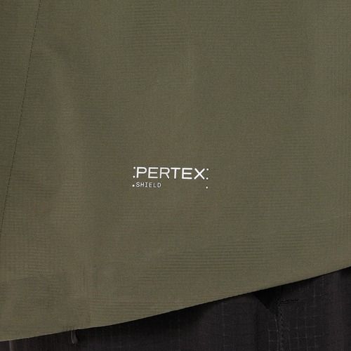 Pánská běžecká bunda ASICS Fujitrail Elite Waterproof mantle green