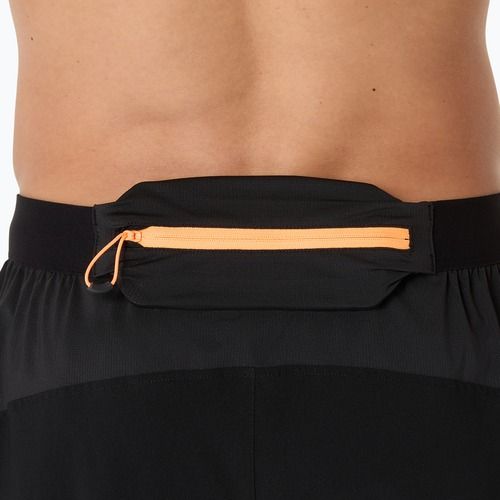 Pánské běžecké šortky ASICS Fujitrail All Over Print 5IN performance černé