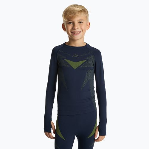Dětský set termoprádla KADVA ALPINESTEP THERMO LIGHT PLUS navy / green
