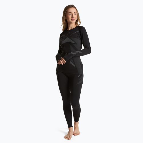Komplet dámského termoregulačního prádla KADVA ALPINESTEP THERMO LIGHT PLUS bezešvý černý