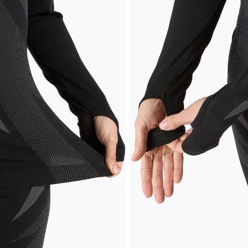 Komplet dámského termoregulačního prádla KADVA ALPINESTEP THERMO LIGHT PLUS bezešvý černý
