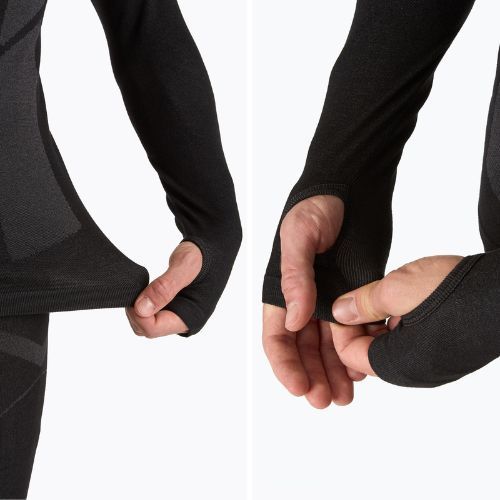 Pánská termo mikina OneTeam ACHILL BAMBOO THERMO LIGHT PLUS bezešvá black