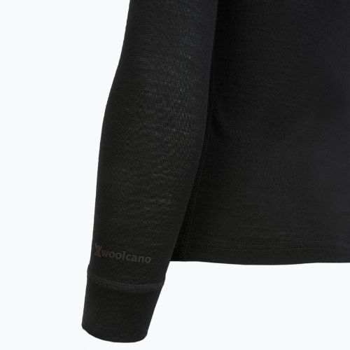 Dětská termo mikina WOOLCANO termoaktywna 100% MERINO TOP00947 black