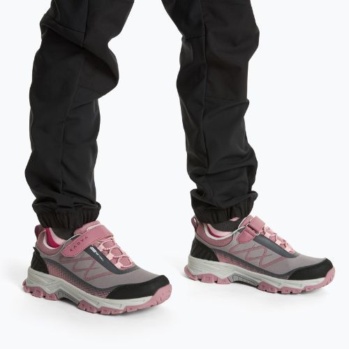 Dětské trekingové boty Kadva Rocky Trail Low WaterProof Softshell gray / pink