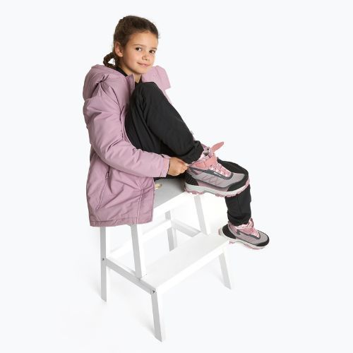 Dětské trekingové boty KADVA Rocky Trail Mid WaterProof Softshell gray / pink
