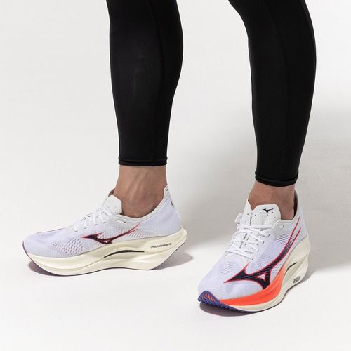 Bežecké boty Mizuno Wave Rebellion Pro 3 white/baritone blue/fiery cora