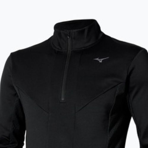Pánské běžecké tričko Longsleeve Mizuno Active Warm Half Zip black