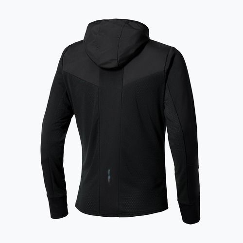 Pánská běžecká bunda Mizuno Warmalite Hybrid Hooded black