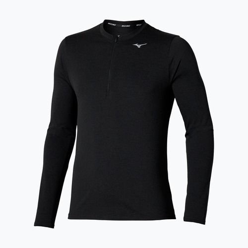Pánské běžecké tričko Longsleeve Mizuno Core Impulse Half Zip Tee black