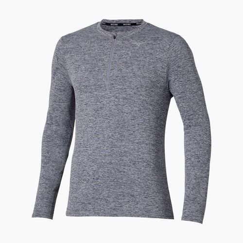 Pánské běžecké tričko Longsleeve Mizuno Core Impulse Half Zip Tee quicksilver 