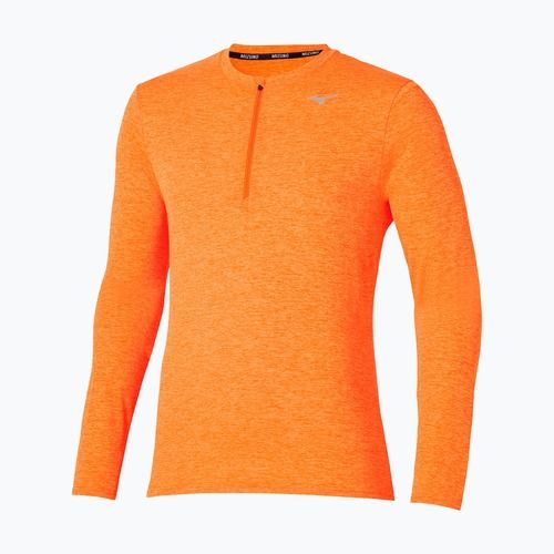 Pánské běžecké tričko Longsleeve Mizuno Core Impulse Half Zip Tee tangelo