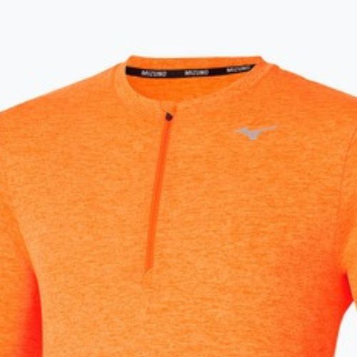 Pánské běžecké tričko Longsleeve Mizuno Core Impulse Half Zip Tee tangelo
