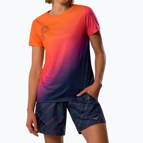 Dámské běžecké tričko Mizuno Summer Pack QD Tee yuuyake