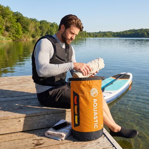 Vodotěsný vak AQUASTIC Dry Bag 13 l Nylon/TPU orange