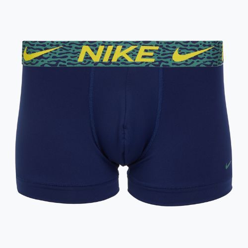 Pánské boxerky Nike Dri-Fit Essential Micro Trunk 3 páry blu void/lgh crim/brht citron/evergrn aura/abst wb