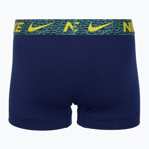 Pánské boxerky Nike Dri-Fit Essential Micro Trunk 3 páry blu void/lgh crim/brht citron/evergrn aura/abst wb