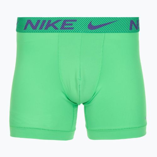 Pánské boxerky Nike Dri-Fit Essential Micro Boxer Brief 3 páry green shock/wild violet/black txtd wb