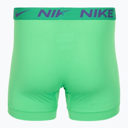 Pánské boxerky Nike Dri-Fit Essential Micro Boxer Brief 3 páry green shock/wild violet/black txtd wb