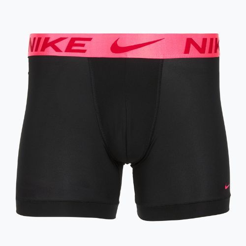 Pánské boxerky Nike Dri-Fit Essential Micro Boxer Brief 3 páry černá hyper pink/uni red/black high shine wb
