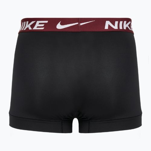 Pánské boxerky Nike Dri-Fit Essential Micro Trunk 3 páry černá univerzitní zlatá/hluboká noc/tmavě červená wb