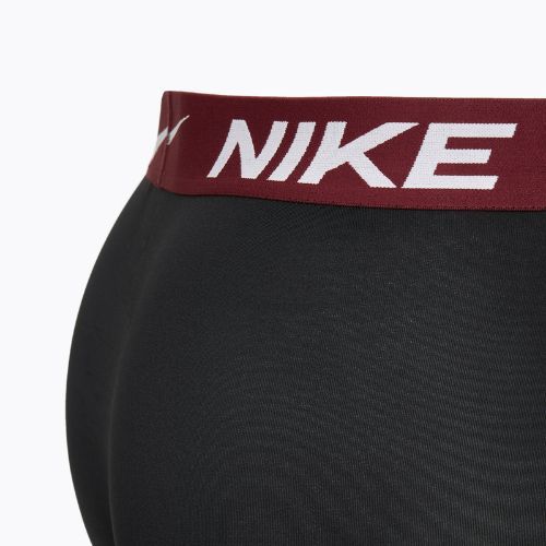 Pánské boxerky Nike Dri-Fit Essential Micro Trunk 3 páry černá univerzitní zlatá/hluboká noc/tmavě červená wb