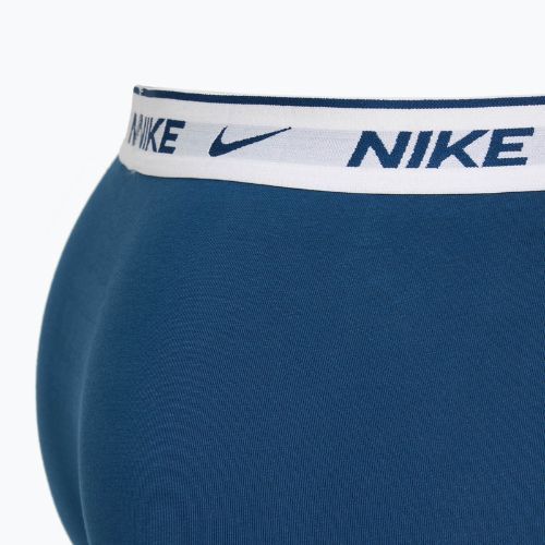 Pánské boxerky Nike Everyday Cotton Stretch Trunk 3 páry light armry blue/blue force/white waistband