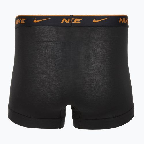Pánské boxerky Nike Everyday Cotton Stretch Trunk 3 páry black lig crim/des och/deep night logo v pase