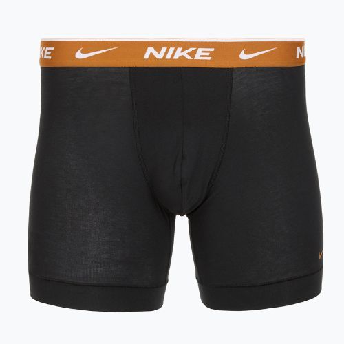 Pánské boxerky Nike Everyday Cotton Stretch 3 páry black light crimsn/desrt ochre/black waistband