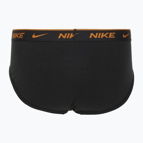 Pánské slipy Nike Everyday Cotton Stretch Brief 3 pary black light crimson/desert ochre/black wb