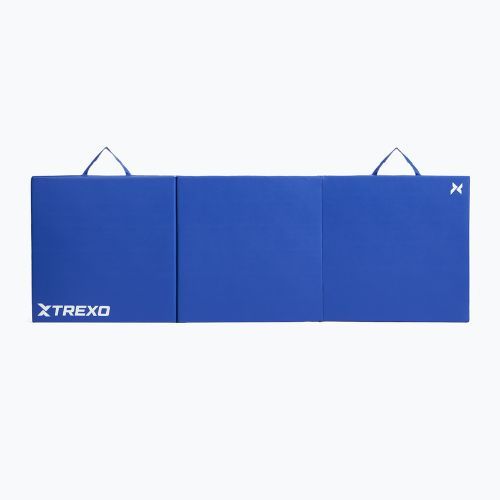 Skládací gymnastická matrace TREXO 180 x 60 x 5 cm blue