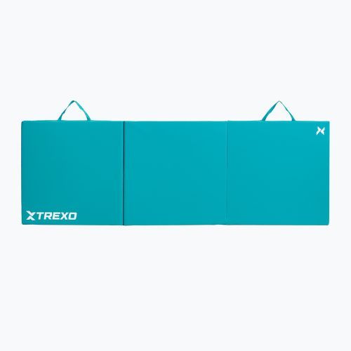 Skládací gymnastická matrace TREXO 180 x 60 x 5 cm green