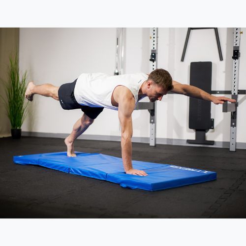 Skládací gymnastická matrace XTREXO 195 x 80 x 5 cm blue