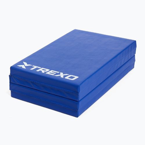 Skládací gymnastická matrace XTREXO 195 x 80 x 5 cm blue
