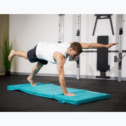Skládací gymnastická matrace XTREXO 195 x 80 x 5 cm green