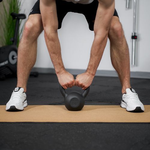 Kettlebell Litinový TREXO 12kg black