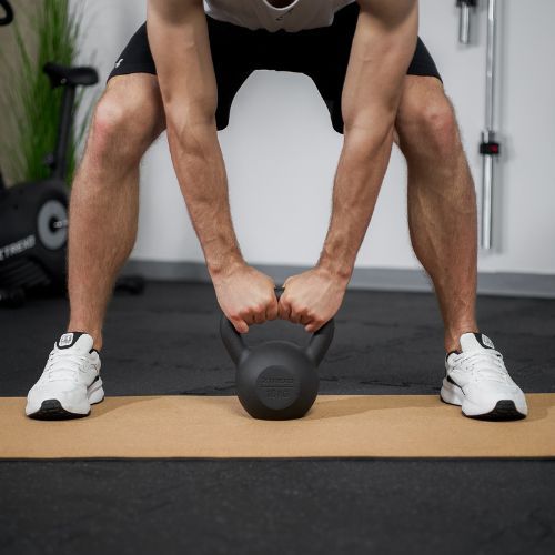 Kettlebell Litinový TREXO 16kg black