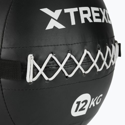 Posilovací míč TREXO Wall Ball 12 kg black