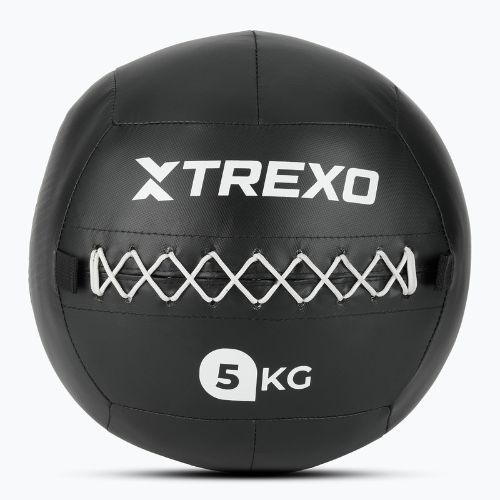 Posilovací míč TREXO Wall Ball 5 kg black