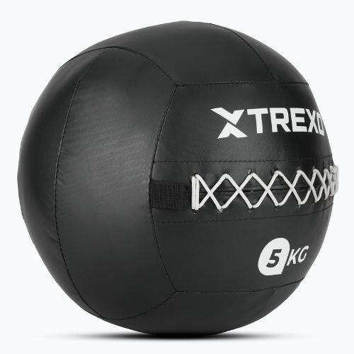 Posilovací míč TREXO Wall Ball 5 kg black