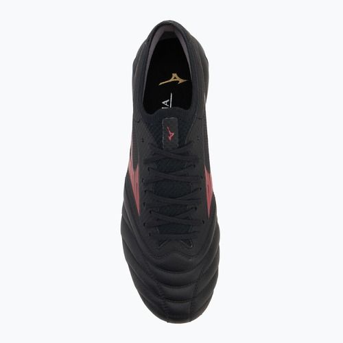 Pánské kopačky Mizuno Morelia Neo IV Β Elite MD black/morelia 40th red/black 