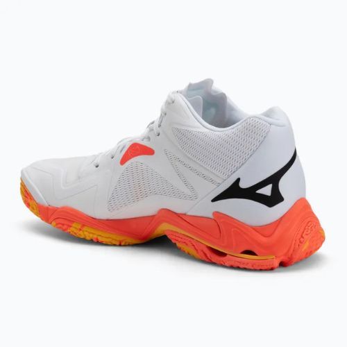 Volejbalové boty Mizuno Wave Lightning Z8 Mid white/fiery coral 2/citrus