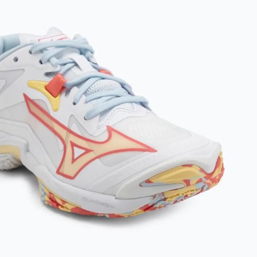 Dámské volejbalové boty Mizuno Wave Lightning Z8 white/calypso coral/pale banana