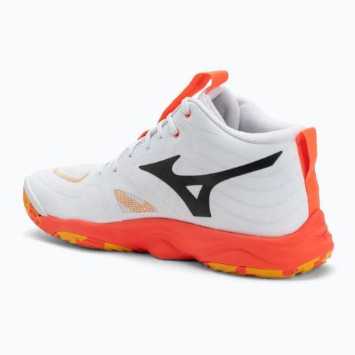 Volejbalové boty Mizuno Wave Momentum Elite Mid white/fiery coral 2/citrus