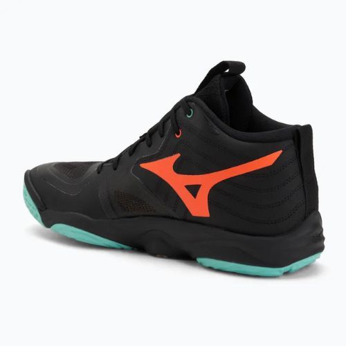 Volejbalové boty Mizuno Wave Momentum Elite Mid black/tangelo/ice green