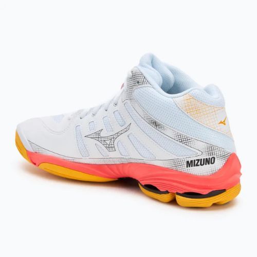 Volejbalové boty Mizuno Wave Voltage 2 Mid white/fiery coral 2/citrus