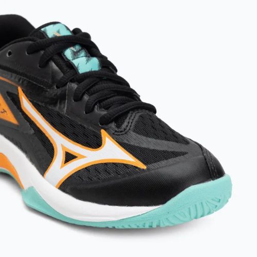 Dětské volejbalové boty Mizuno Lightning Star Z7 black/tangelo/ice green