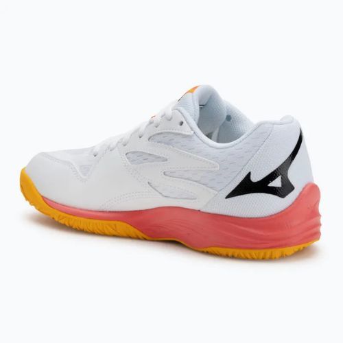 Dětské volejbalové boty Mizuno Lightning Star Z7 white/fiery coral 2/citrus