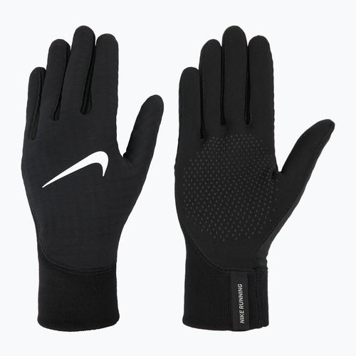 Pánské běžecké rukavice Nike Therma-Fit Pacer Sphere Midweight RG black/black/silver